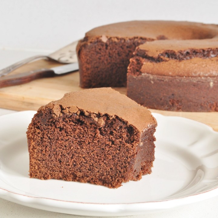 Eggless Sour Cream Chocolate Cake